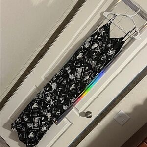 Gilli Black Maxi Dress with White Graphic Prints